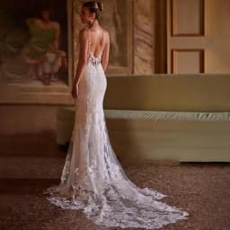 Enternity Fashionable V-neck Wedding Gown For Bride Spaghetti Strap Court Train Lace Applique Vestido De Novia Customized
