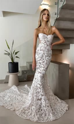 Sexy Sweetheart Full Lace Applique Born Bodce Mermaid Wedding Dresses Backless Sweep Train Custom Made Bridal Grown 2025 Rode