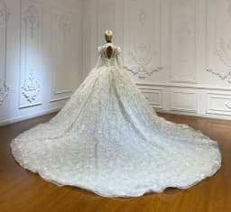 Customized High Neckline Wedding Gown Elegant Bridal Dress for Brides Amanda Novias Official