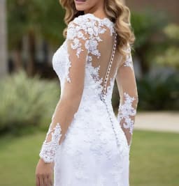 Mermaid Wedding Dresses Long Sleeve O Neck White Wedding Dress Lace Applique Beading Bride Dress Robe De Mariage Customized