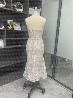 YP Luxury Ivory Lace Mermaid Wedding Dresses Sexy Strapless Sleeveless Tea-Length Bridal Gowns Vestidos De Novia Customized 2026