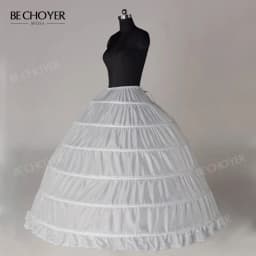 BECHOYER Customized Petticoat Wedding Dress Appliques Bride Gown Vestido De Noiva ACC