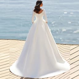 Soft Satin Wedding Dresses For Women Bride Gown 3/4 Sleeves Vestidos De Novia Simple Boda Suknia Ślubna Robe Mariage Customized