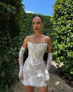 Detachable Long Sleeves Scoop Neckling Short Sheath Wedding Dresses Custom Made 2026 Vestido De Noival