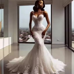 Customzied Elegant Wedding Gown Lace Mermaid Luxury Bride Robe Evening Dress Corset Spaghetti Straps Vestido De Novia
