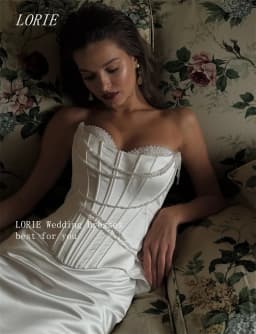 LORIE Luxury Mermaid Wedding Dress Sleeveless Bridal Dresses Shining Strapless Corset Wedding Gown Customized 2026