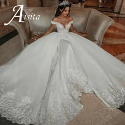 Vintage Mermaid Tulle Wedding Dresses Sweetheart Off The Shoulder Lace Appliqued Bridal Gowns Over skirt Vestido de novia