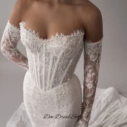 Temperament Mermaid Sleeveless Wedding Dress Elegant Organza Customized Robe de mariée Dreamy Lace Appliques Vestido De Novia