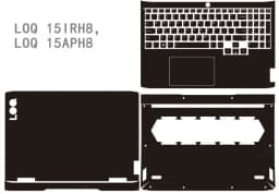 For LENOVO LOQ 15AHP10 15IRX10 15IRX9 LOQ 15ARP9 15AHP9 2024 15IRH8 15APH8 Pre-Cut Laptop Vinyl Decal Cover Sticker Protector