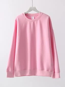 White Oversized Crewneck Sweatshirts Women Autumn Comfort Colors Pink Mom Sweatshirt Yellow Cotton Fall Sweatshirt For Women