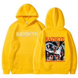 Fashion Katseye Print Casual Hoodies Women Men Graphic Gothic Y2k Hoody Sweatshirts 90s Korean Style Vintage Streetwear Clothes