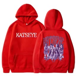 Fashion Katseye Print Casual Hoodies Women Men Graphic Gothic Y2k Hoody Sweatshirts 90s Korean Style Vintage Streetwear Clothes