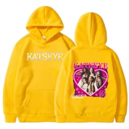 Fashion Katseye Print Casual Hoodies Women Men Graphic Gothic Y2k Hoody Sweatshirts 90s Korean Style Vintage Streetwear Clothes