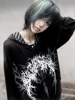 Subculture Y2k Japanese Hooded Sweatshirt Women Thin Spring Autumn Retro Loose Zipper Jacket Top 2000s Korea Casual Hoodies New