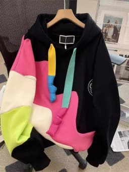 plus Size Hoodie Women's Fleece Lined Warm Outerwear Layering Autumn Winter Thickened Cotton Pullover Korean Style