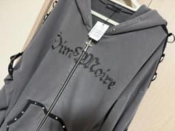 Streetwear Harajuku Hoodies Jackets Women's Clothing Hooded Punk Zipper Coat Japanese Rivet Print Vintage Casual Y2k Sweatshirts