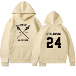 Teen Wolf Hoodie Beacon Hills Lacrosse Hoodie Stilinski 24 Teen Wolf Hooded Sweatshirt Dylan Obrien Unisex Teen Wolf Hoodies