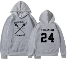 Teen Wolf Hoodie Beacon Hills Lacrosse Hoodie Stilinski 24 Teen Wolf Hooded Sweatshirt Dylan Obrien Unisex Teen Wolf Hoodies