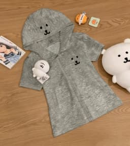 HOUZHOU Y2k Harajuku Streetwear Hoodies Women Japanese Style Kawaii Sweet Cute Cartoon Print Zipper Sweatshirt Soft Girl New