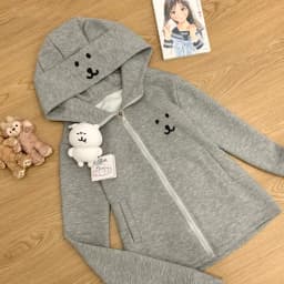 HOUZHOU Y2k Harajuku Streetwear Hoodies Women Japanese Style Kawaii Sweet Cute Cartoon Print Zipper Sweatshirt Soft Girl New