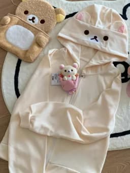 HOUZHOU Y2k Harajuku Streetwear Hoodies Women Japanese Style Kawaii Sweet Cute Cartoon Print Zipper Sweatshirt Soft Girl New