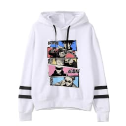 Anime Jujutsu Kaisen Hoodie Woman Gojo Satoru Graphic Hoodies Japanese Fashion Cartoon Hooded Long Sleeve Pullovers Winter Tops