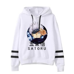 Anime Jujutsu Kaisen Hoodie Woman Gojo Satoru Graphic Hoodies Japanese Fashion Cartoon Hooded Long Sleeve Pullovers Winter Tops