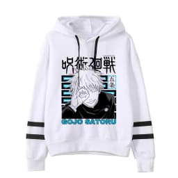 Anime Jujutsu Kaisen Hoodie Woman Gojo Satoru Graphic Hoodies Japanese Fashion Cartoon Hooded Long Sleeve Pullovers Winter Tops