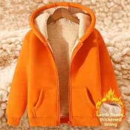 Ladies Thickened Lamb Velvet Open Cardigan Hooded Zipper Loose Outerwear Winter Sweatshirt Trendy Warm plus Size Coat