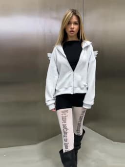 Angel Wing Embroidered Hoodie Pullover Women Sweatshirt Wing Decoration Tops Back Spring Y2k Street Harajuku Loose Pullover