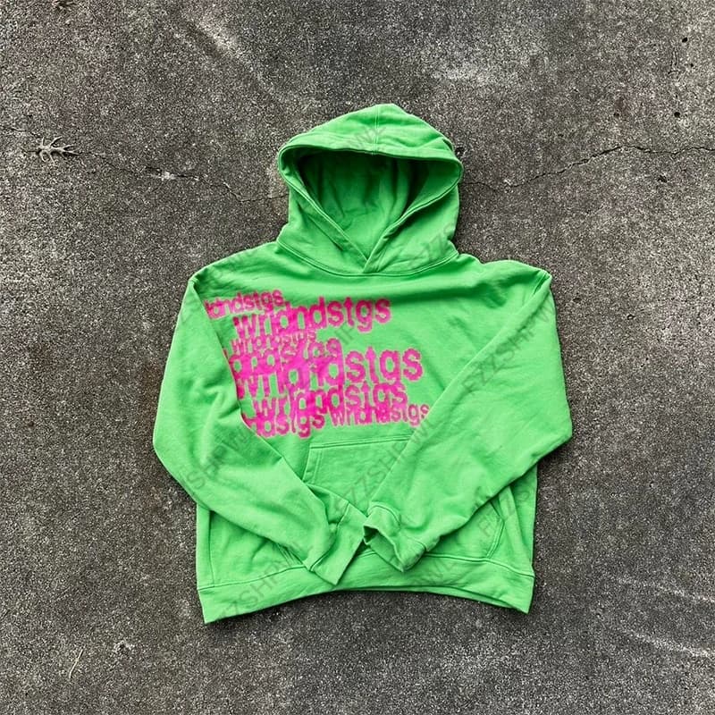 Gothic hooded sweatshirt featuring a chic high-street Grunge aesthetic letter print and a blend Harajuku and American casual top