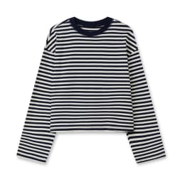 Women Long Sleeve Shirts Crew Neck Loose Sweatshirts Ladies Fall Casual Striped Top Streetwear
