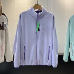 Spring Autumn Outdoor Sports Polar Fleece Sweatshirt Women's Stand-up Collar Zip-up Short Coat Quick-drying Thick Warm Outerwear