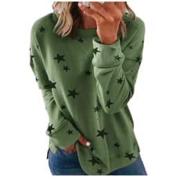 2025 Autumn Winter New Women's Sweatshirt Loose Oversized Long-Sleeved T-Shirt Printed Tops for Woman