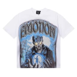 2026 MIXED EMOTION Rhinestone Shirt Streetwear Cotton Loose Round Neck Top Tees Oversized Tee Top Trendy