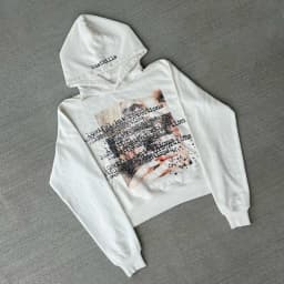 2000s Punk Hip Hop Classic Rock Print Simple Sweatshirt Personalized Men Women All-match Hoodies Vintage Casual Loose Pullovers