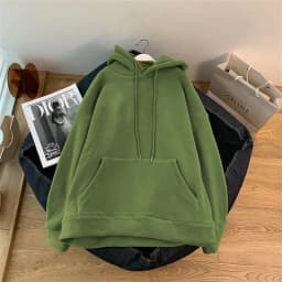 2026 Fashion Orange Hoodies Sweatshirts Women's Fleece Coats Autumn Winter Long-sleeve Loose Top Lady Pullover Casual Outerwear