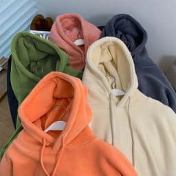 2026 Fashion Orange Hoodies Sweatshirts Women's Fleece Coats Autumn Winter Long-sleeve Loose Top Lady Pullover Casual Outerwear