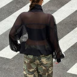 Summer Women's Y2K Streetwear Vintage Chinese Style Sheer Mesh Stand Collar Long Sleeve Loose Side Stripe Frog Button Jacket