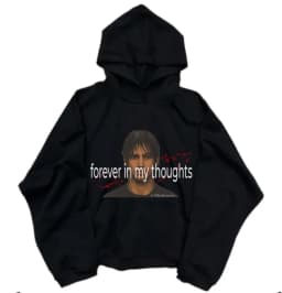 Y2k Trendy Rose Red Letters Hoodies Women Grunge Hip Hop Streetwear Sweatshirt Tops Retro American Oversized Hoodie Men Clothing