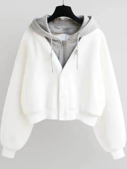 Loose Women's Hoodie Short Cardigan Spring Autumn New Design Sense Small Crowd Matching Open Cardigan Outerwear