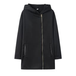 Fashion Trend Loose Side Zipper Plus Fleece Jacket Hooded Sweater Woman