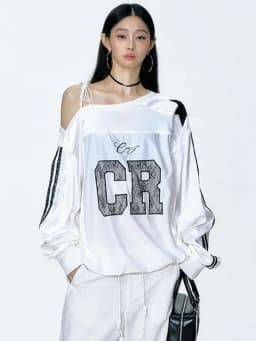 2026 Y2k Aesthetic Lace Letter Hoodie Women Skew Collar Bandage Streetwear Hoody Harajuku Oversized Casual Grunge Sweatshirt