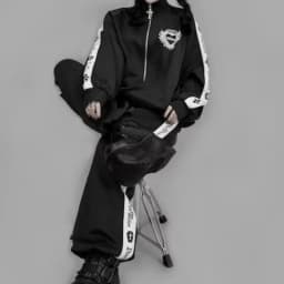 Retro Subculture Personalized Design Street Rock Hip-hop Darkly Series Autumn New Loose Versatile Daily Jackets Zip Up Clothes