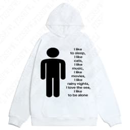 American y2k Harajuku street vintage trend autumn and winter, unique hip-hop punk print for both men and women, pullover hoodie