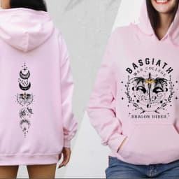 Fourth Wing Hoodie Basgiath War College Hooded Dragon Rider Sweater The Empyrean Series Sweatshirt Unisex Casual Hoodies