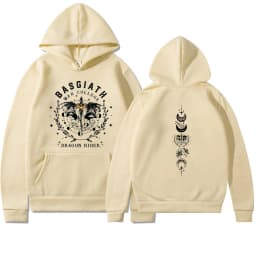 Fourth Wing Hoodie Basgiath War College Hooded Dragon Rider Sweater The Empyrean Series Sweatshirt Unisex Casual Hoodies