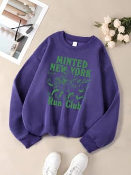New York Run Club Printing Streetwear Women Multicolor Sport Sweatshirts Autumn Casual Sweatshirt Thicken Y2K Streetwears