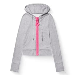 Subculture Y2K Vintage Oversized Zip Up Hoodie Women Big Contrast Zipper Cropped Unique Design Casual Streetwear Sweatshirt 2026