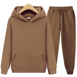2024 new Men's ladies casual wear suit sportswear suit solid color pullover + pants suit autumn and winter fashion suit